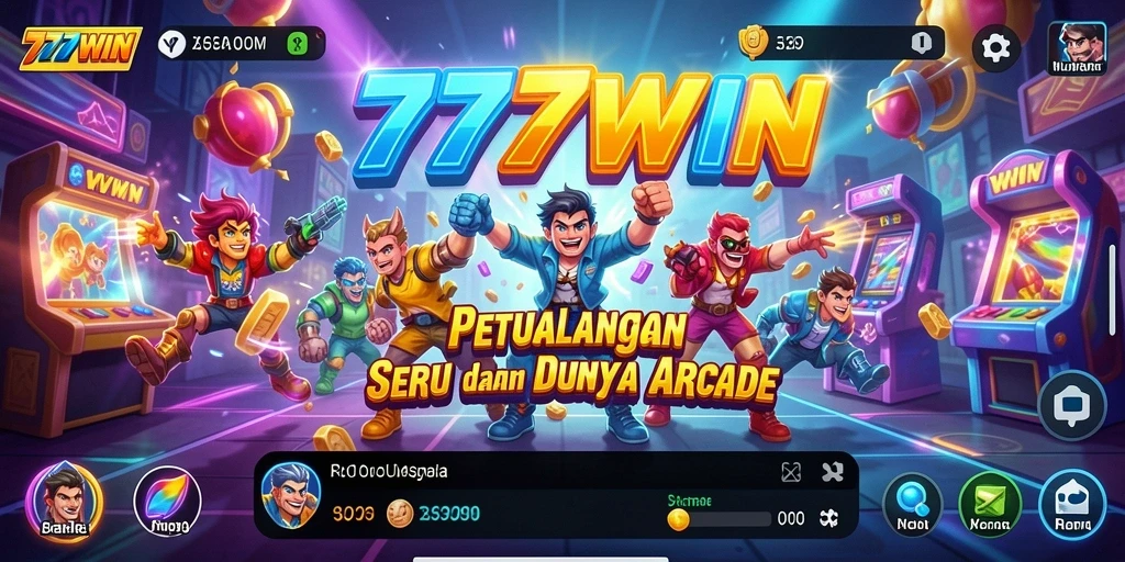 Tampilan seru gameplay game Arcade 777WIN yang penuh tantangan.