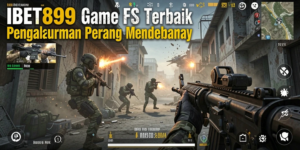 Screenshot gameplay IBET899 menampilkan aksi tembak-menembak yang mendebarkan.
