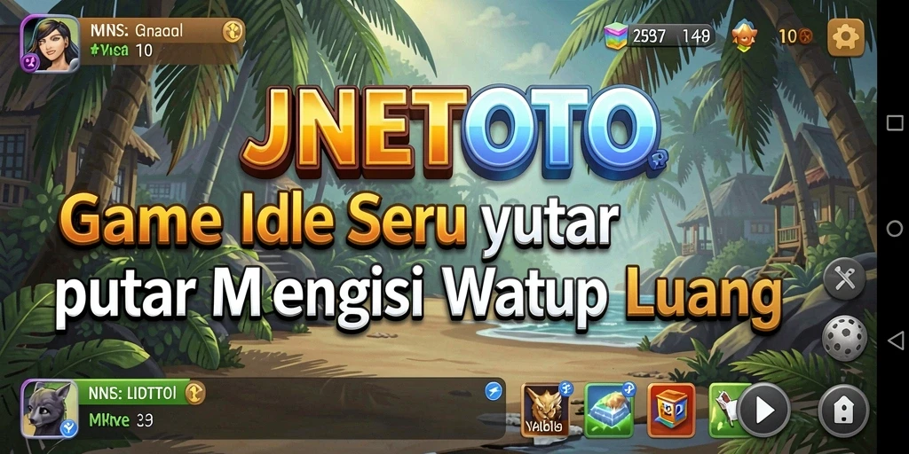 Tampilan screenshot utama JNETOTO menunjukkan gameplay Idle yang menarik dan menghibur.