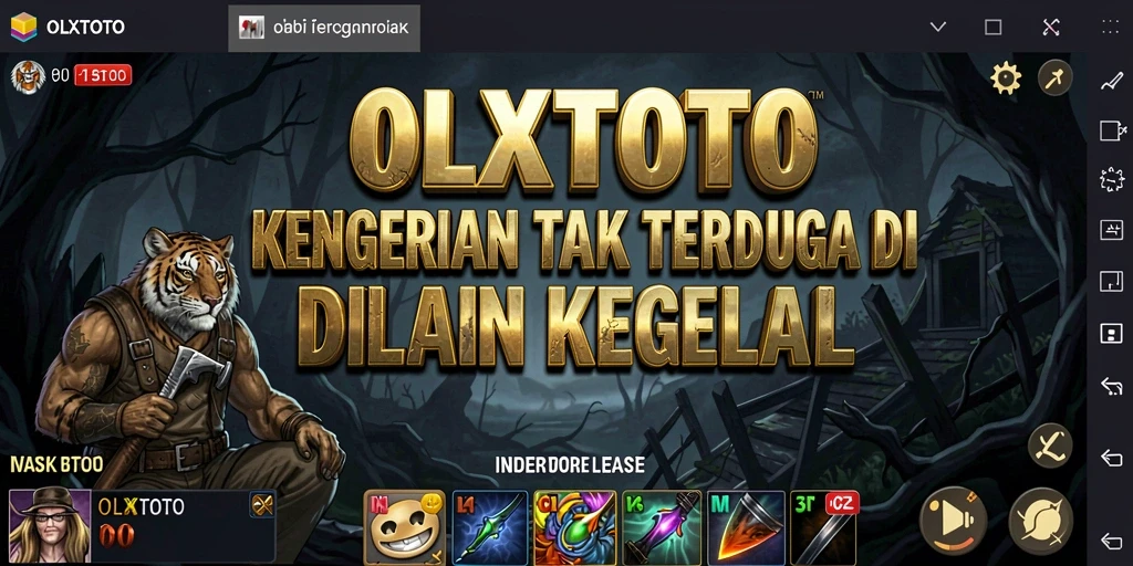 Gameplay OLXTOTO yang menegangkan dengan suasana menyeramkan.