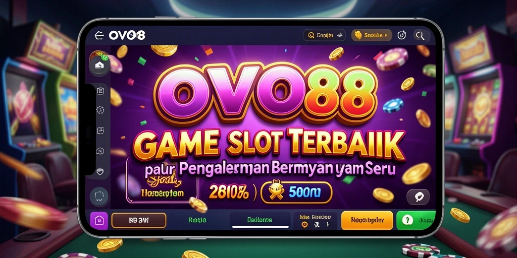 Screenshot gameplay Slot OVO88 menampilkan efek visual yang menawan.