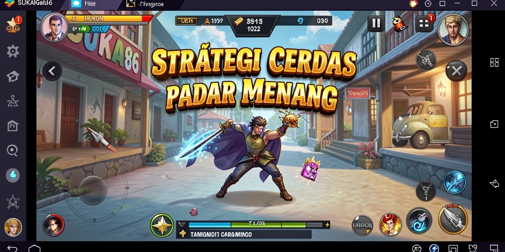 Screenshot SUKA86 memperlihatkan strategi pertempuran yang menegangkan.