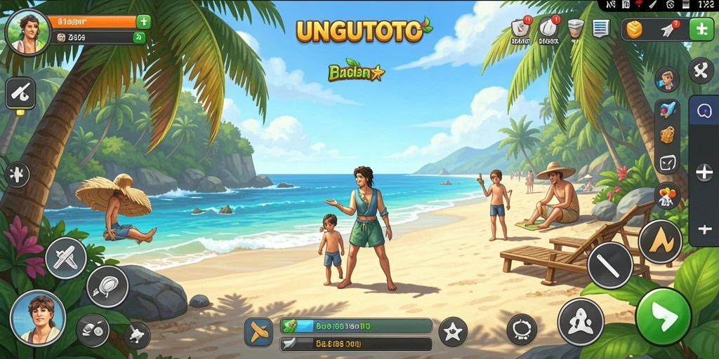 Tampilan gameplay UNGUTOTO yang penuh warna dan menyenangkan.