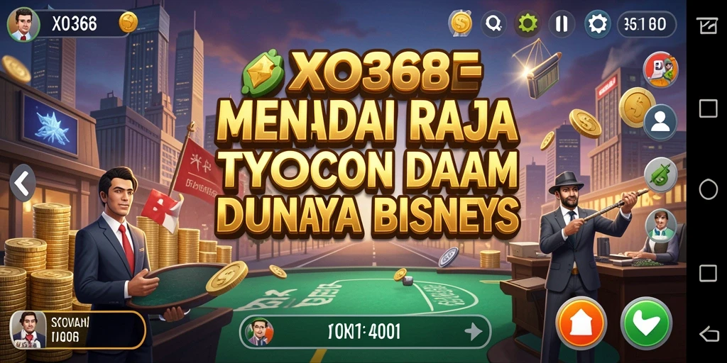 Screenshot gameplay XO368 menampilkan manajemen bisnis yang menarik.